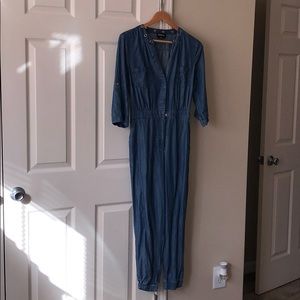 Bebe Denim Jumpsuit